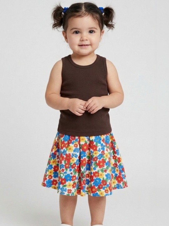 Moda Rapido Pack of 2 Girls Cotton Tops