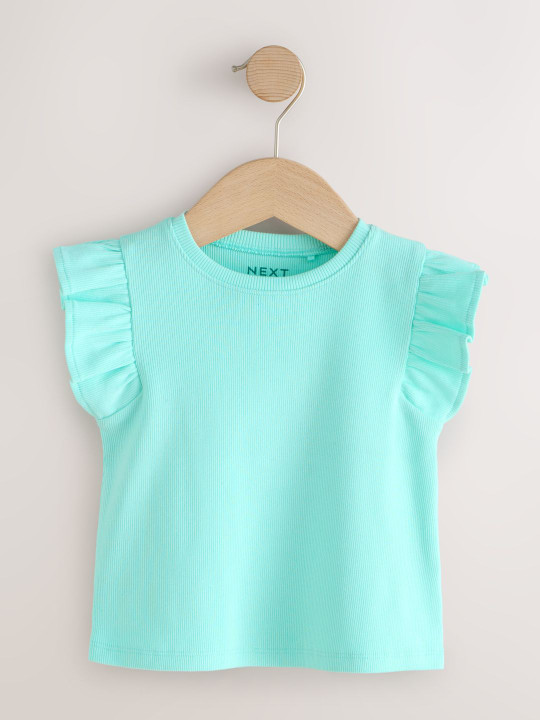 NEXT Girls Self Design Cotton Top