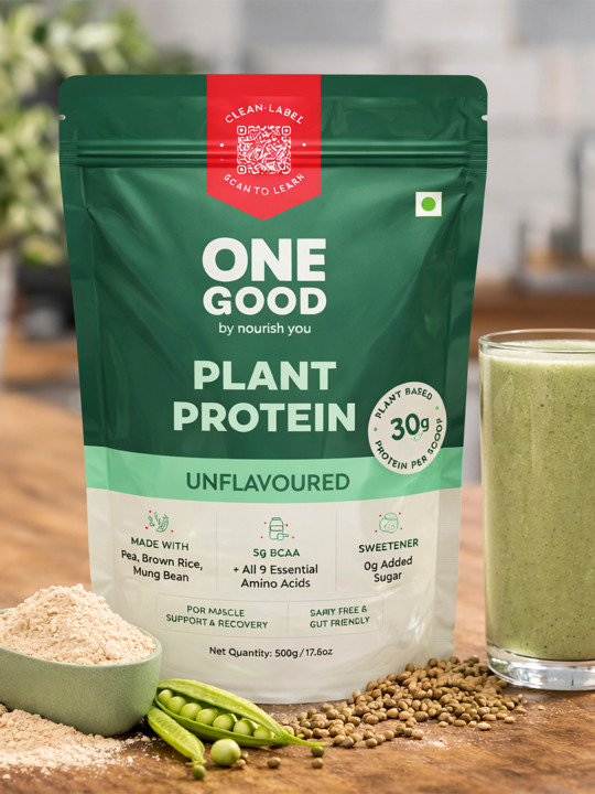 Nourish You Plant Protein- 500 g- Unflavored
