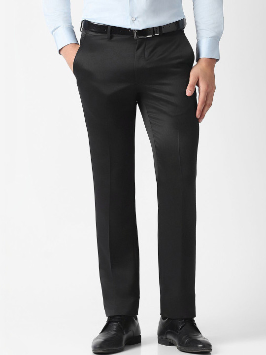 V Dot Men Slim Fit Trousers