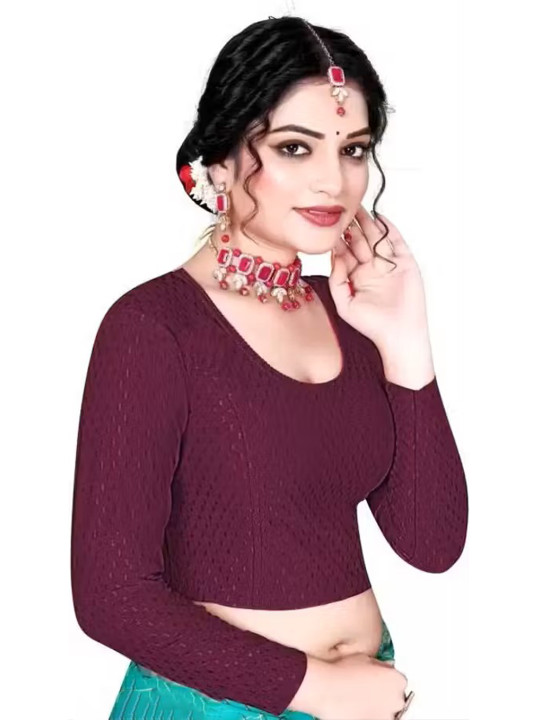 NT NAMAN TEX Woven Design Saree Blouse