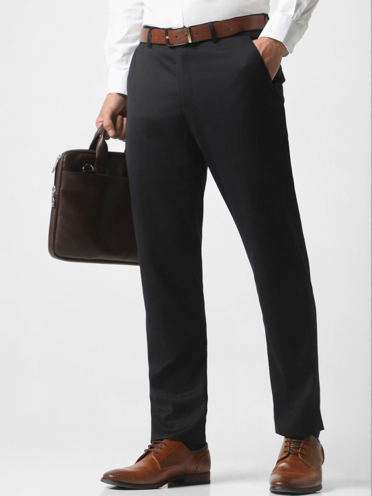 Peter England Elite Men Slim Fit Trousers