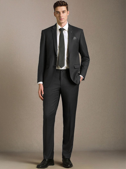 Louis Philippe Slim-Fit Single-Breasted Two-Piece Suit
