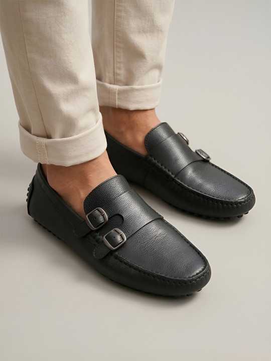 MICHEAL FERAAS Men Lightweight Premium Leather Penny Loafers Casual Shoes