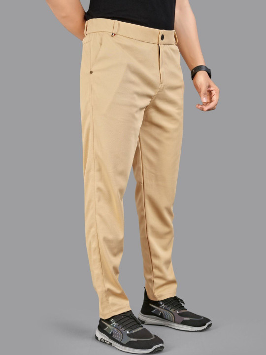 ISUEL FAB Men Slim Fit Easy Wash Trousers