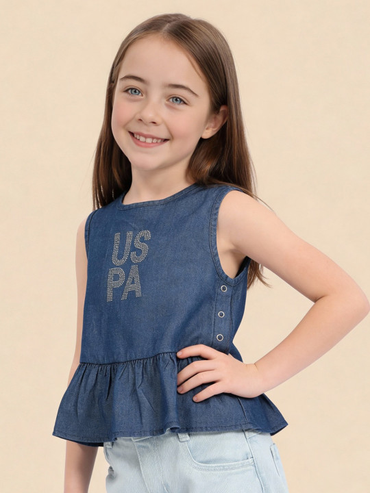 U.S. Polo Assn. Kids Girls Lyocell Tops