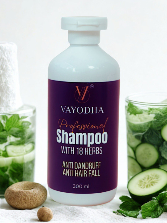 VAYODHA Anti Dandruff Hair Fall Shampoo Enriched With Hibiscus - 300 ml