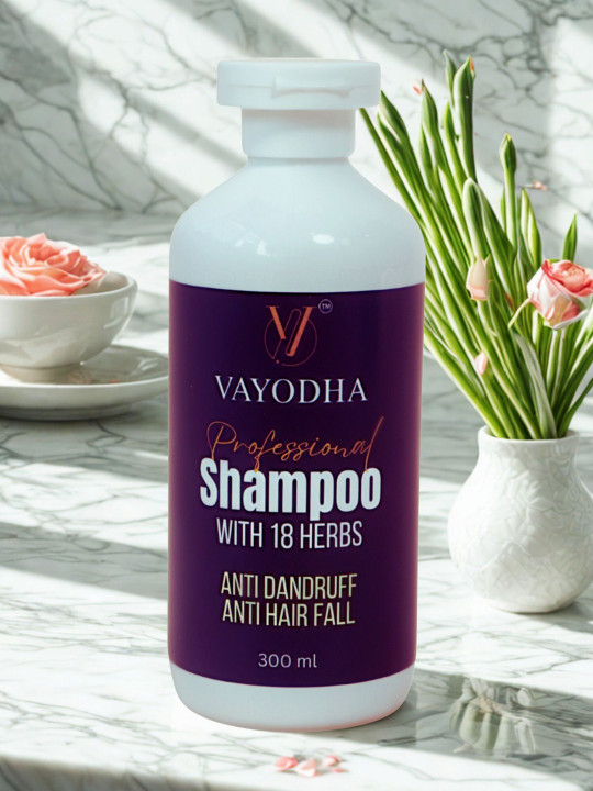 VAYODHA Anti Dandruff Hair Fall Shampoo Enriched With Hibiscus - 300 ml