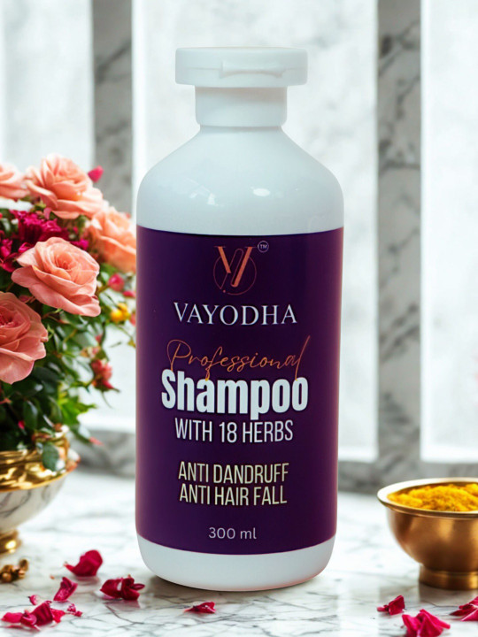 VAYODHA Anti Dandruff Hair Fall Shampoo Enriched With Hibiscus - 300 ml