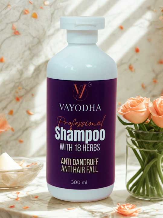 VAYODHA Anti Dandruff Hair Fall Shampoo Enriched With Hibiscus - 300 ml