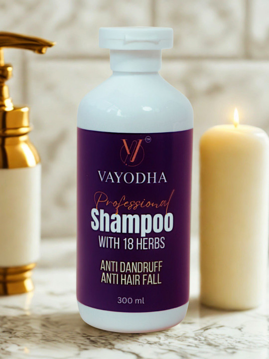 VAYODHA Anti Dandruff Hair Fall Shampoo Enriched With Hibiscus - 300 ml