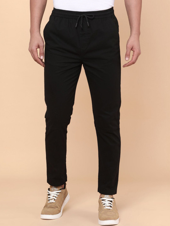V-Mart Men Solid Twill Woven Track Pants