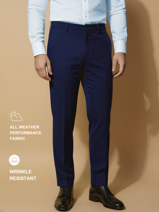 Van Heusen IQ Men 4-Way Stretch Wrinkle And Water Resisitant Ultralight Trousers