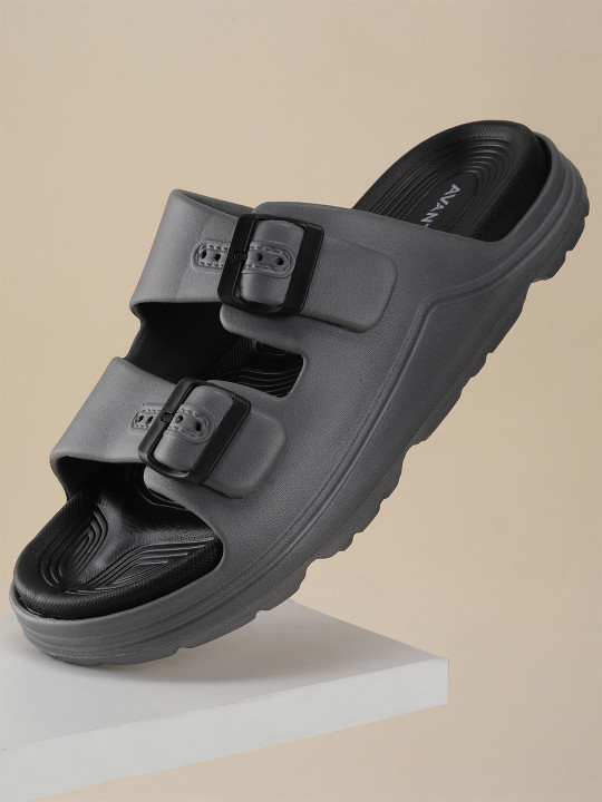 AVANT Men BuckleStride Sliders - Grey