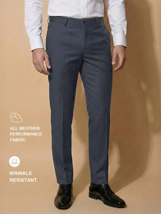 Van Heusen IQ Men 4-Way Stretch Wrinkle And Water Resisitant Ultralight Trousers