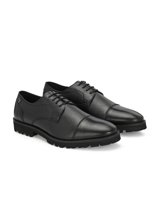 Delize Men Solid Leather Formal Oxfords