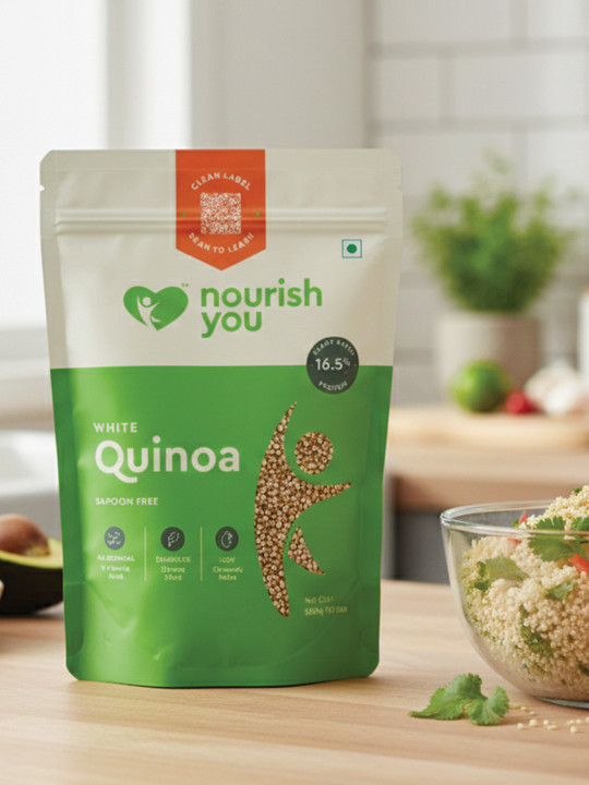 Nourish You White Quinia Seeds - Saponin Free - 500gms