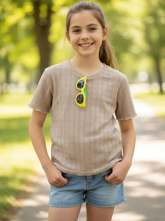 V-Mart Cotton Round Neck T-shirt