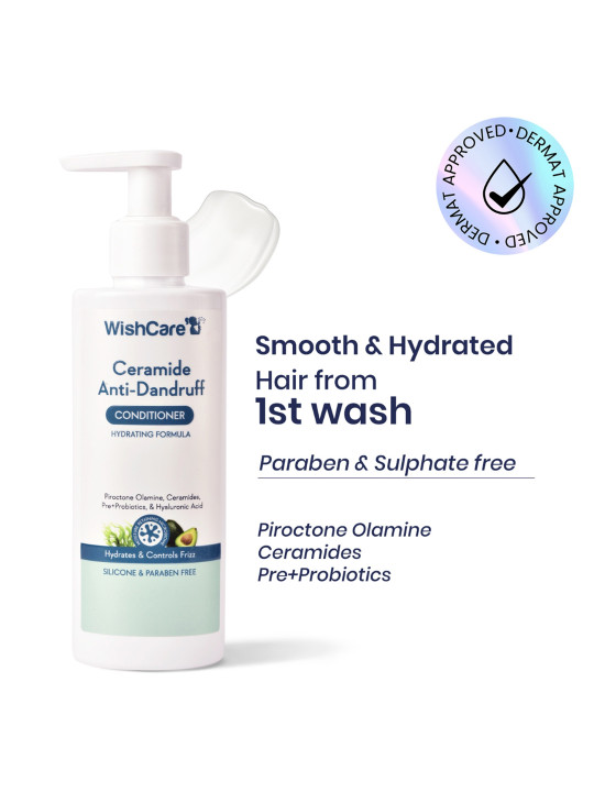 WishCare Ceramide Anti-Dandruff Conditioner for Itchy & Flaky Scalp - 200ml