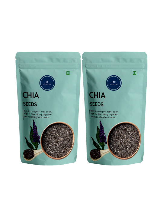 VEDICINE Set Of 2 Chia Seeds - 100 g Each