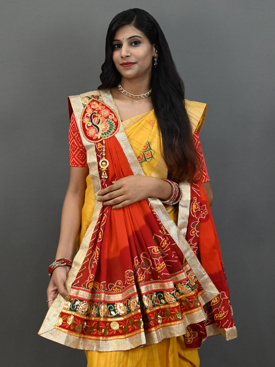 Ranisatiya creation Bandhani Printed Dupatta With Sequinned