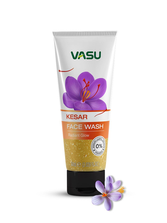 VASU Kesar Face Wash For Radiant Glow - 60 ml