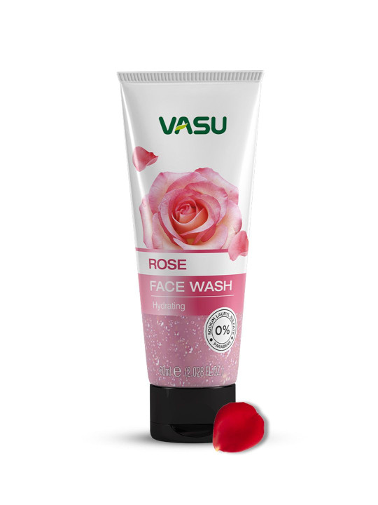 VASU Rose Face Wash For Hydration - 60 ml