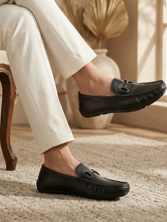 Koblerr Men Textured Formal Shoes