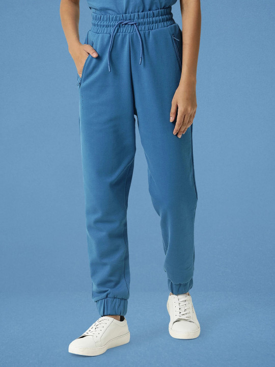ARTICALE Women Petrol Blue Solid Joggers