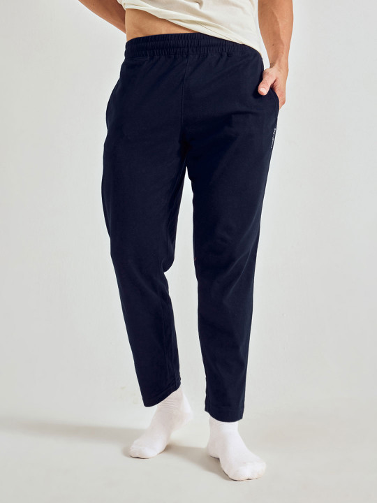 Pepe Jeans Men Solid Straight Pure Cotton Lounge Pant