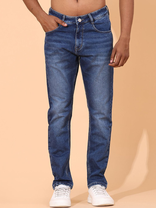 V-Mart Men Skinny Fit Mid-Rise Light Fade Stretchable Jeans