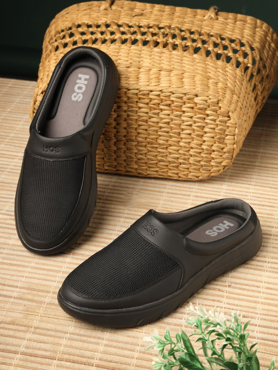 HOS Men Slip-On Mules Casual Lightweight Comfortable Shoes