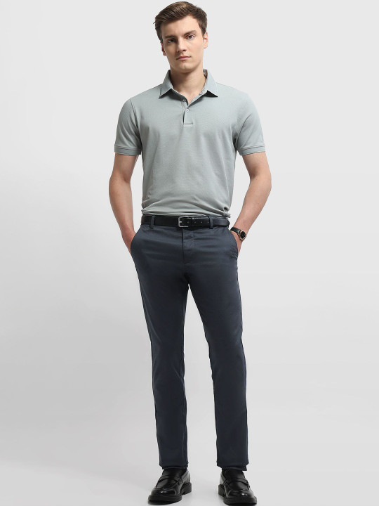 Arrow Sport Men Textured Slim Fit Trousers