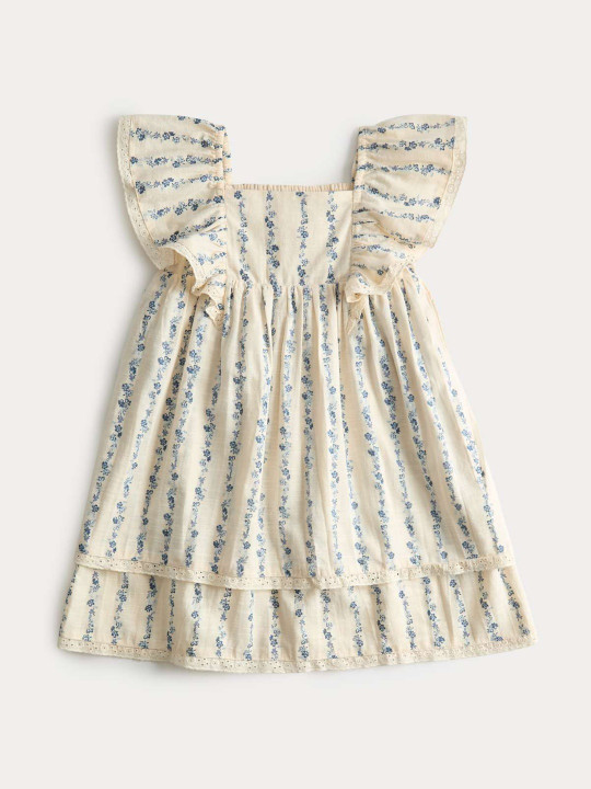 Marks & Spencer Girls Ditsy Floral Printed Cotton Dress