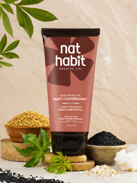 Nat Habit Bio Activated Fresh Nutri Conditioner With Castor & Curd - 150ml