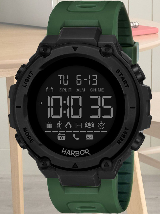 HARBOR Men Dial & Straps Watch H_9098_Green_10