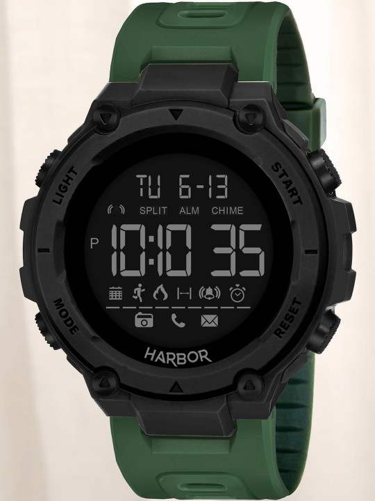 HARBOR Men Dial & Straps Watch H_9098_Green_77