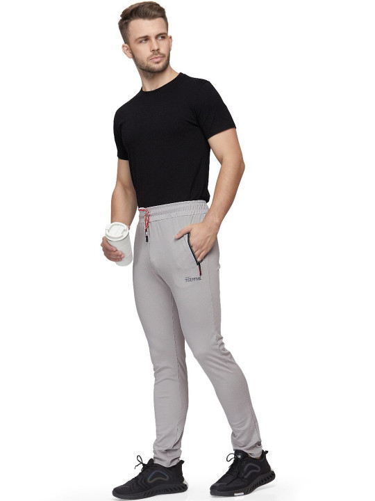 ESSA Men Slim Fit Brand Logo Dry Fit Training Joggers