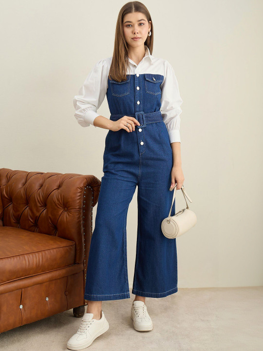 StyleStone Colourblocked Basic Jumpsuit