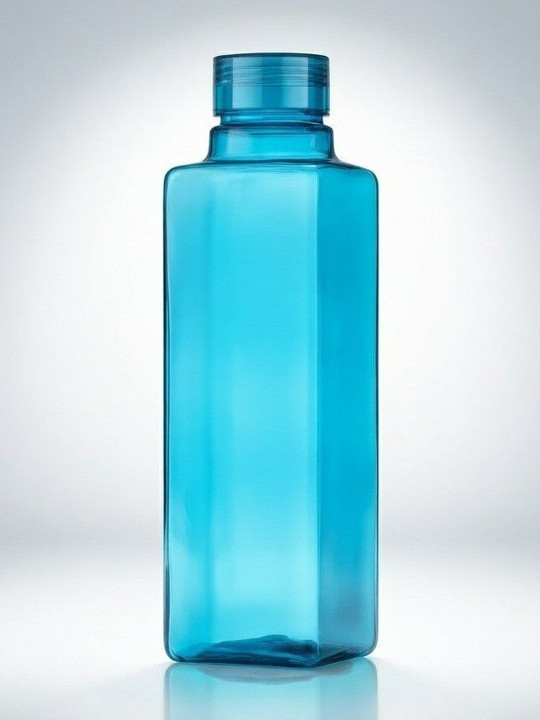 Elecsera Blue & Transparent Single Plastic Solid Water Bottle