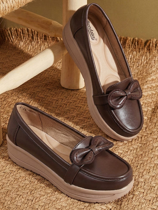 Roadster The Lifestyle Co Women Round Toe Wedges Heel Loafers