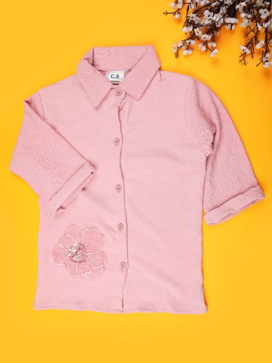 V-Mart Mandarin Collar Cotton Top