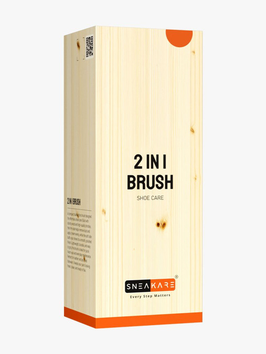 SNEAKARE Leather Shoe Care Brush With Wooden Handle