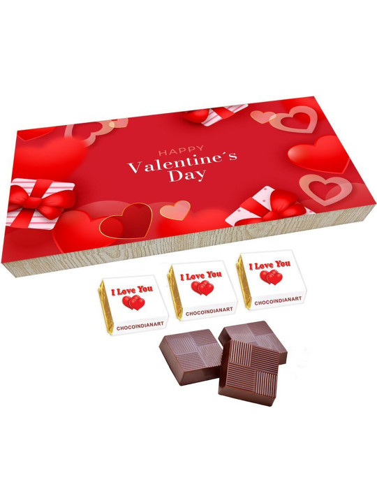 CHOCOINDIANART Set Of 18 Superior Happy Valentine's Day Chocolate Gift Box
