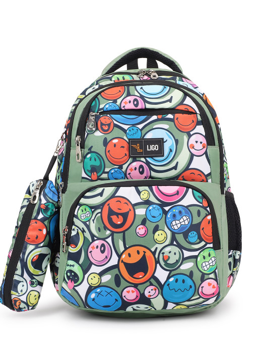 Ligo Bags 21L Kids Graphic printed school Backpack