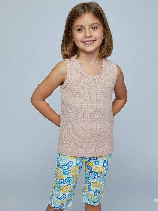 Moda Rapido Girls Cotton Round Neck Top