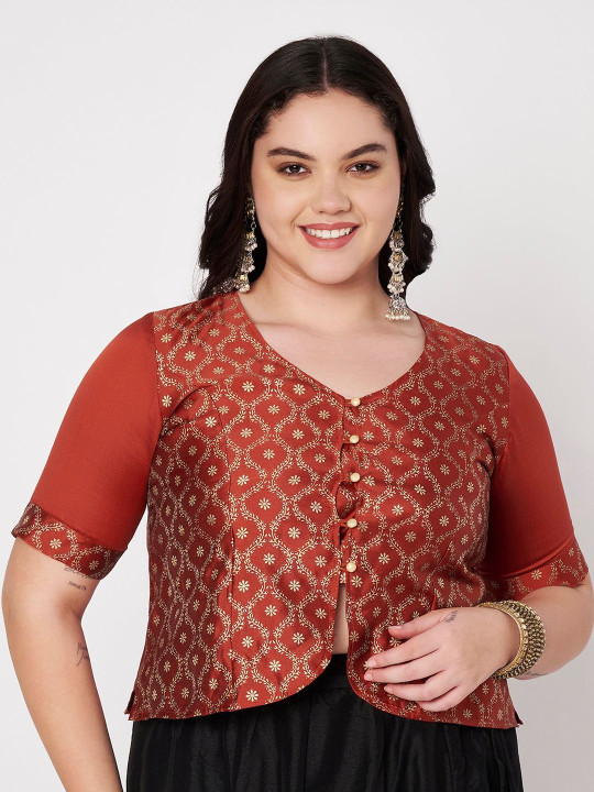 studio rasa Plus Size Printed Blouse