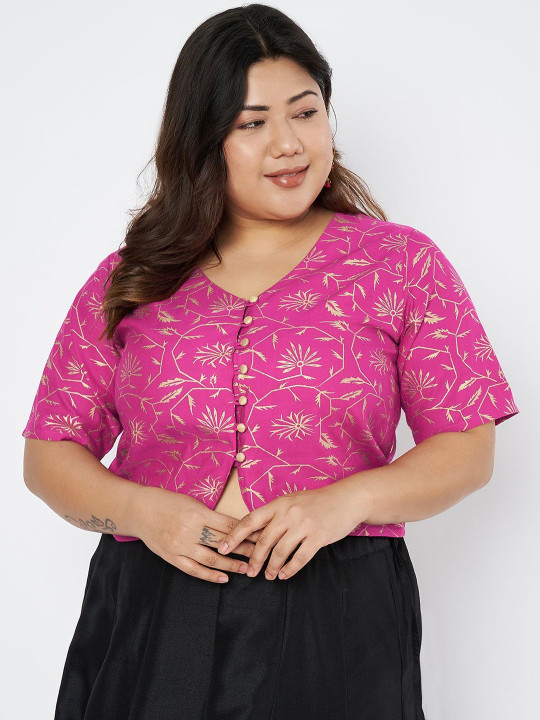 studio rasa Plus Size Printed Blouse