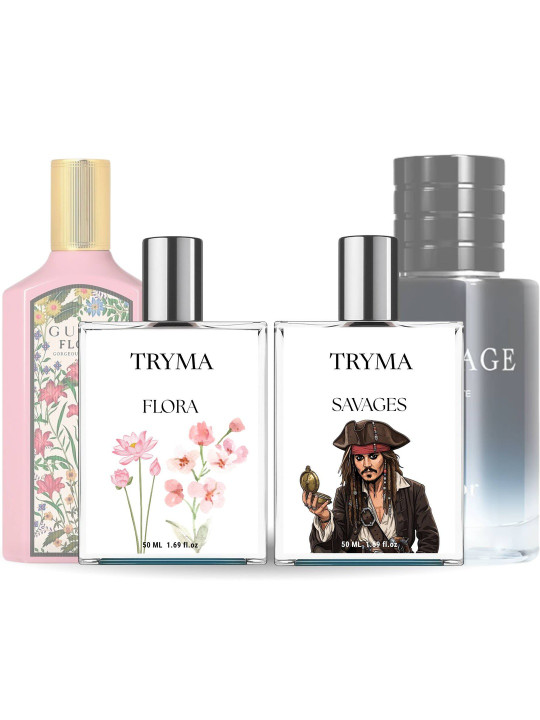 Unisex 2 Pcs EDP - 50 ml Each