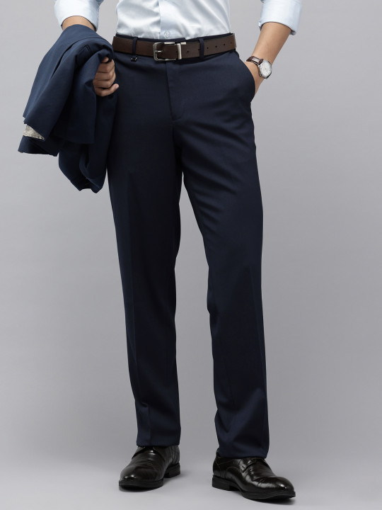Van Heusen Men Custom Fit Formal Trousers